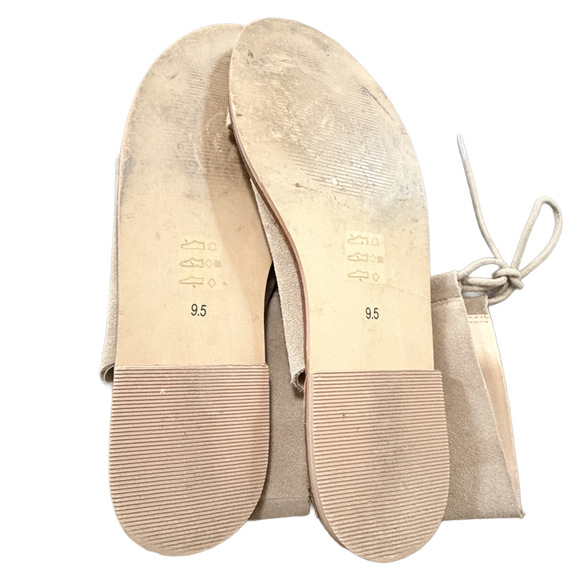 Tan Greek Goddess Neoclassical Hippie Indie Flat Gladiator lace up Sandals 9.5 - Picture 3 of 8